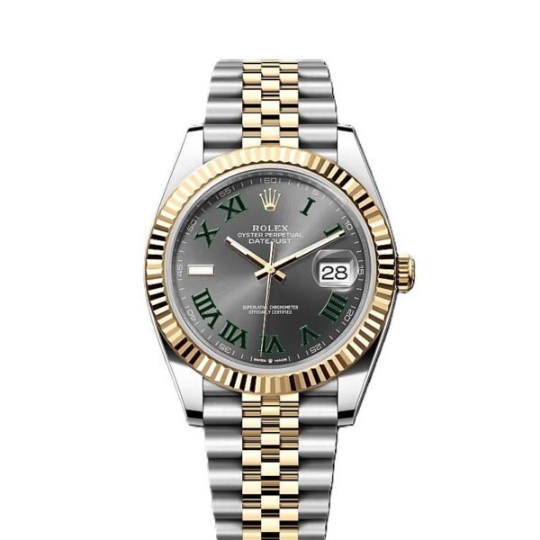 Rolex Datejust Dualtone Grey Dial Metal Watch