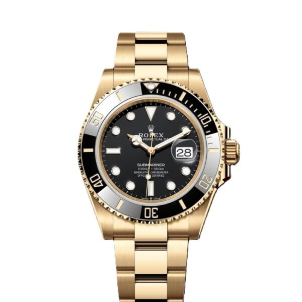 Rolex Submarine yellow gold and a black dial date
