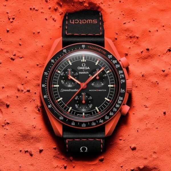 Swatch X Omega Bioceramic Moonswatch Mission To The Moon Mars With Kit