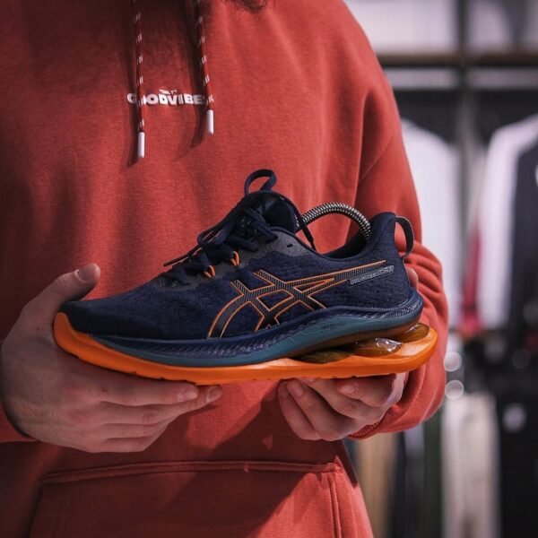 ASIC_ SS GEL-KINSEI MAX FRENCH BLUE BRIGHT ORANGE FIX