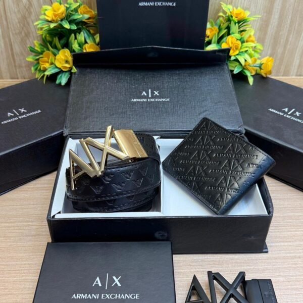 AIX_2 Buckle Belt & wallet Combo C434