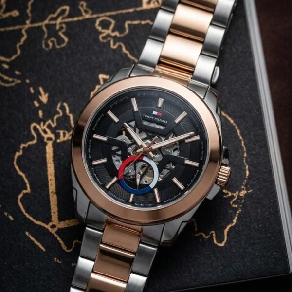 Tomm_y Hilfiger automatic skeleton Copper Black