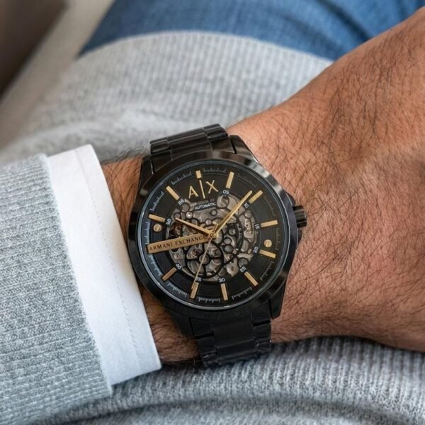 Arman_i Exchange Ax2418 Hampton Automatic Black Gold