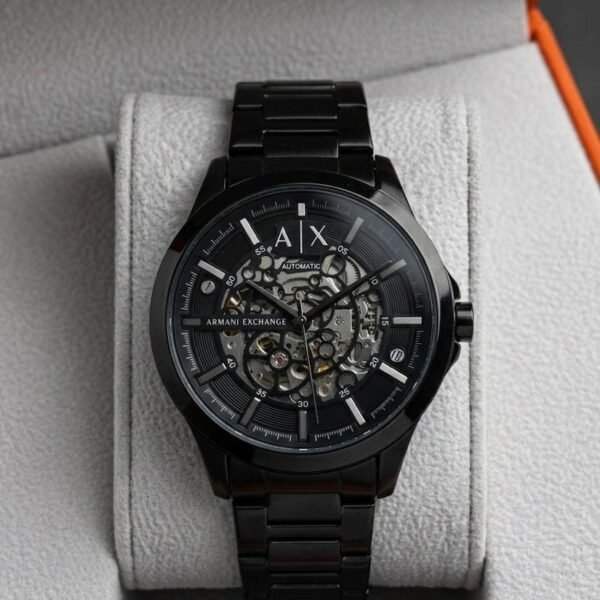 Arman_i Exchange Ax2418 Hampton Automatic Black Plate