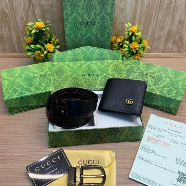GUCCI_2_Buckle_Belt_&_wallet_Combo_C453