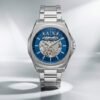 Arman_i Exchange Ax2418 Hampton Automatic Silver-Blue