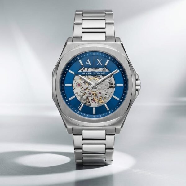 Arman_i Exchange Ax2418 Hampton Automatic Silver-Blue