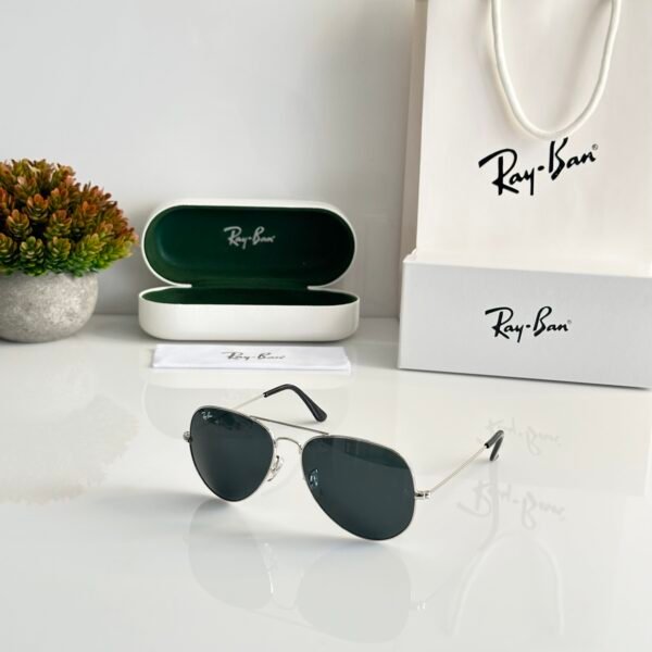 RB Aviator Silver Black