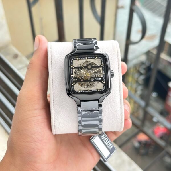 Radd_o True Square Automatic Ceramic Black-Gold