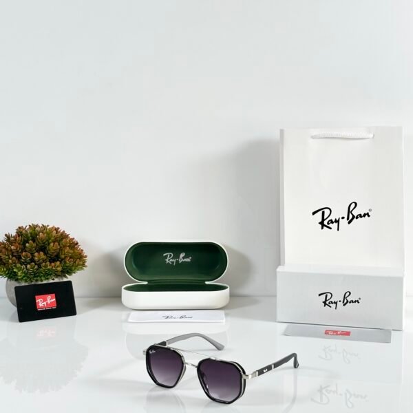 Rayban 3162 Silver Black DC