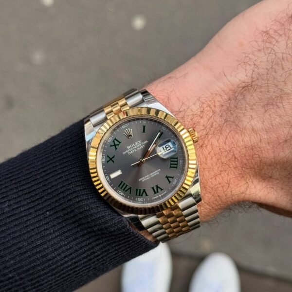 Rolee_x Oyster perpetual Date Just Automatic Gold