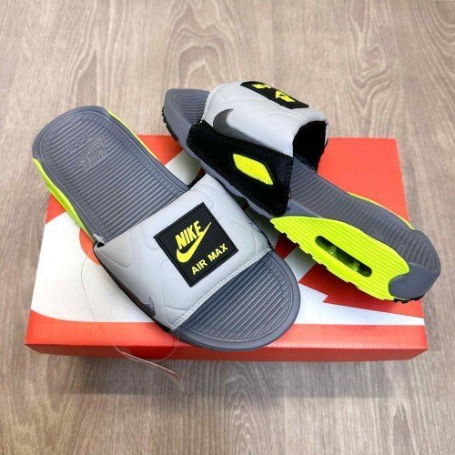 Nike Airmax 90 Premium Grey Neon Flip-Flop