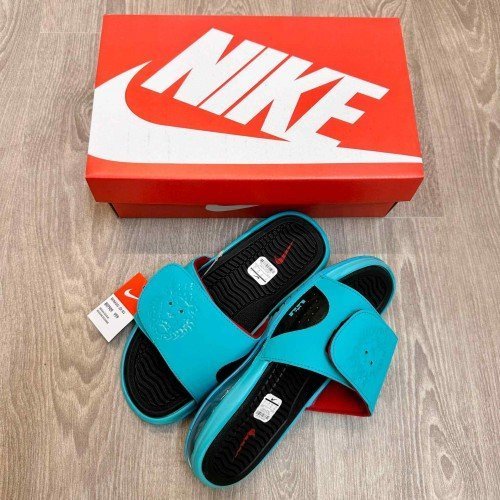 Nike Air LeBron Premium South Beach Black Slides