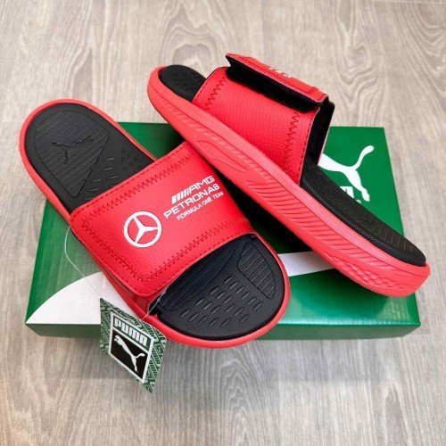Puma X Mercedes AMG Petronas F1 SoftRide Red Black Flip Flop