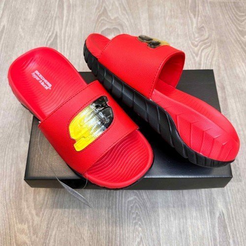 Skechers Go Recover Utopo Logo Premium Red Black Slides