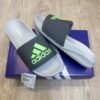 Adidas Hyper Boost Premium Grey Green Slides