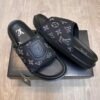 Louis Vuitton Monogram All Black Premium Slides