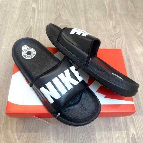 Nike Offcourt Classic Premium Black White Flip Flop