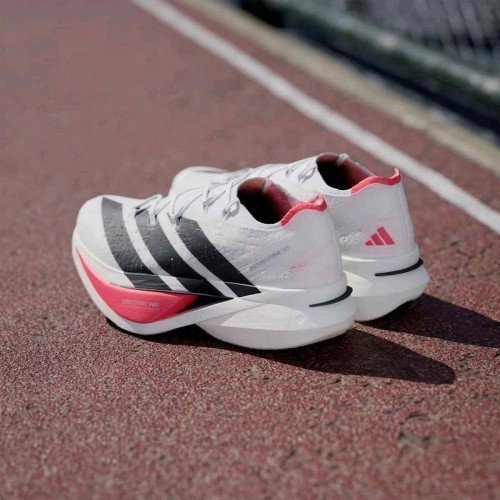 Adizero Prime X 3 Strung Cloud White  Core Black  Lucid Red