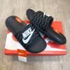 Nike Victori One Classic Textured Premium Black White Flip-Flop