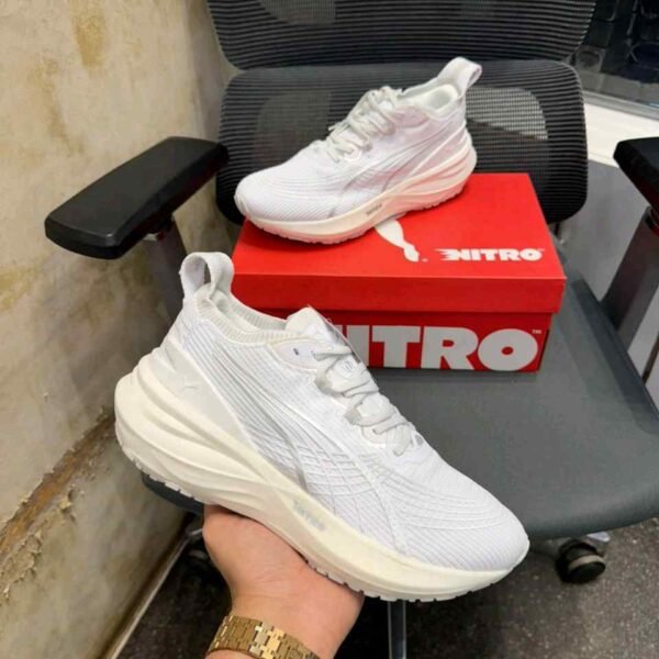 Pumaa ForeverRun NITRO white running shoes