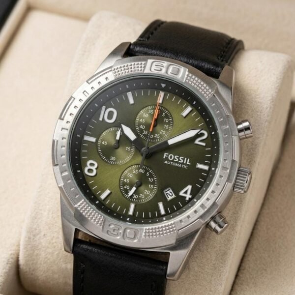 Fossi_l Bronson Chronograph Luggage Leather