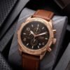 Fossi_l Bronson Chronograph Luggage Leather