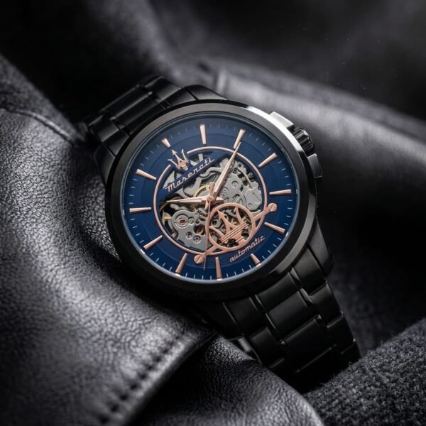 Maserat_i Successo Skeleton automatic black-blue