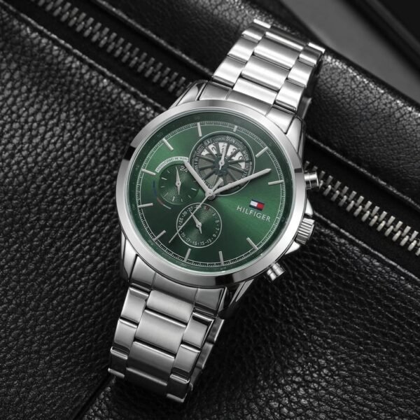 Tommy Hilfige_Quartz Multifunction silver green