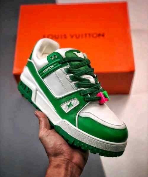 Louiss Vuittonn TRAINER Maxi Green WHITE