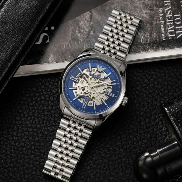 Emporio Armann_i Antonio Automatic Silver-Blue