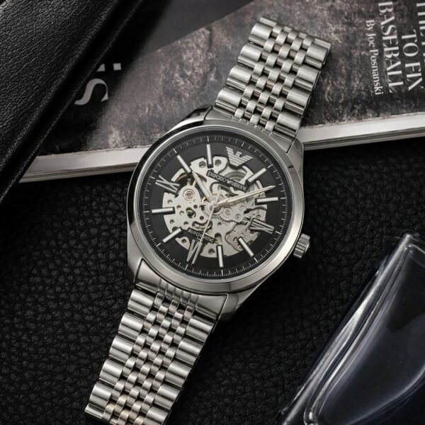 Emporio Arman_i Antonio Automatic Silver-Black