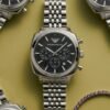 Armann_i Emporio Antonio Chronograph Silver Black