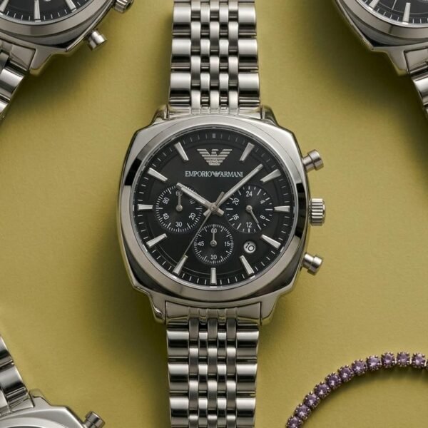 Armann_i Emporio Antonio Chronograph Silver Black