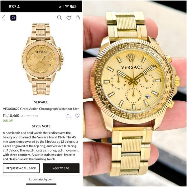 Versace Greca Action Chronograph