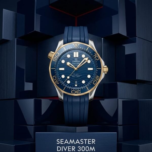 Omegg_a Seamaster Diver 300M Automatic Blue-Gold-Blue