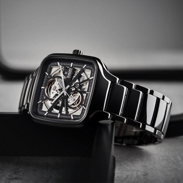 Radd_o True Square Automatic Ceramic Black Silver