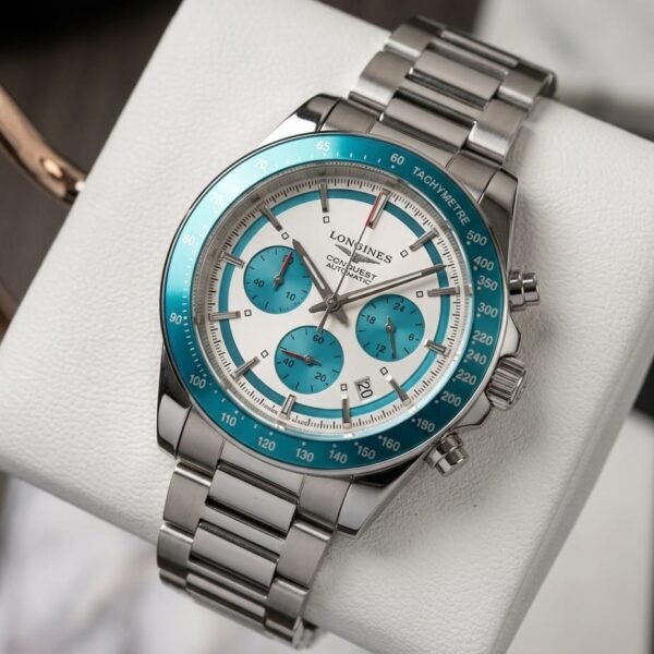 Longine_s Conquest Chronograph Blue
