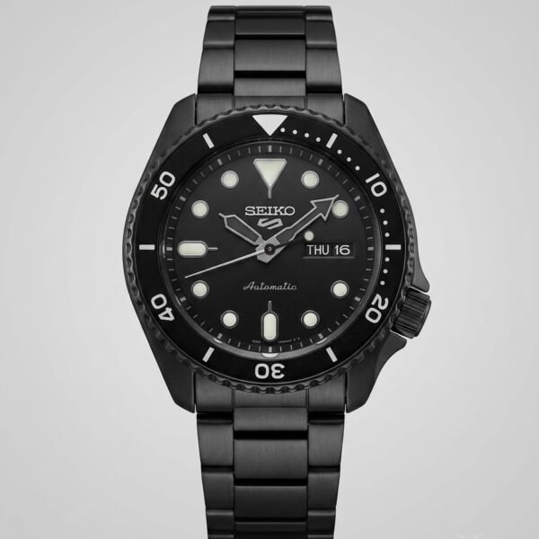 Seiko 5 Sports Automatic Full Black