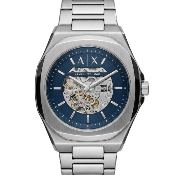 Armann_i Exchange Ax2418 Hampton Automatic Silver Bluen