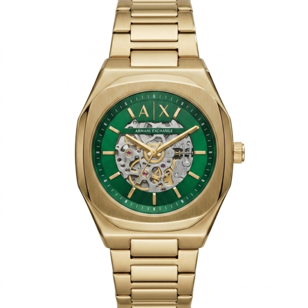 Armann_i Exchange Ax2418 Hampton Automatic gold green