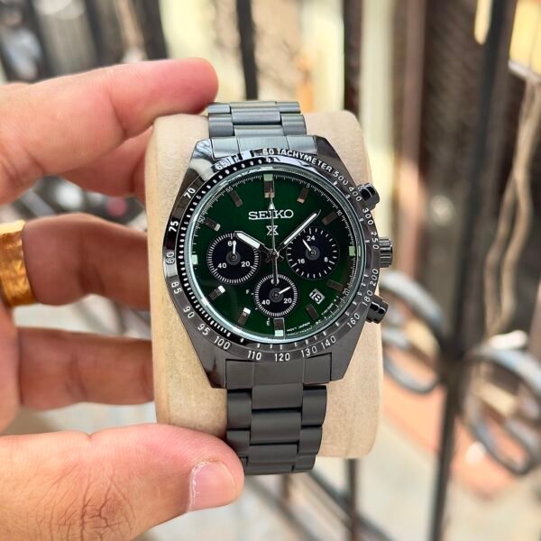 Seiko Prospex Speedtimer Chronograph black -green