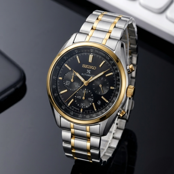 Seiko Prospex Chronograph 2 ton Silver-Black