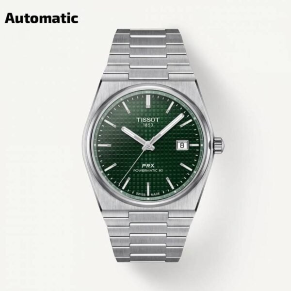 Tissoo_t 1853 Prx Automatic Top Quality Silver-Green