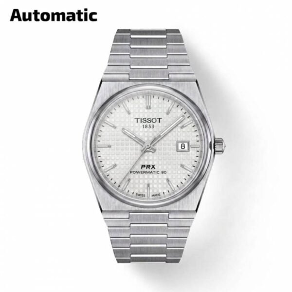 Tissoo_t 1853 Prx Automatic Top Quality silver white