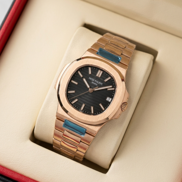 Patek phillipp_e Nautilus Quartz Copper Black
