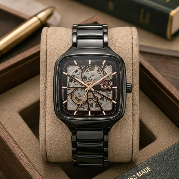 Radd_o True Square Automatic Open Heart Full Black copper