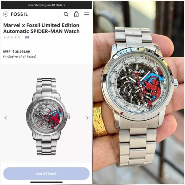 Marvel x fossi_il imited Edition Automatic Spider Man