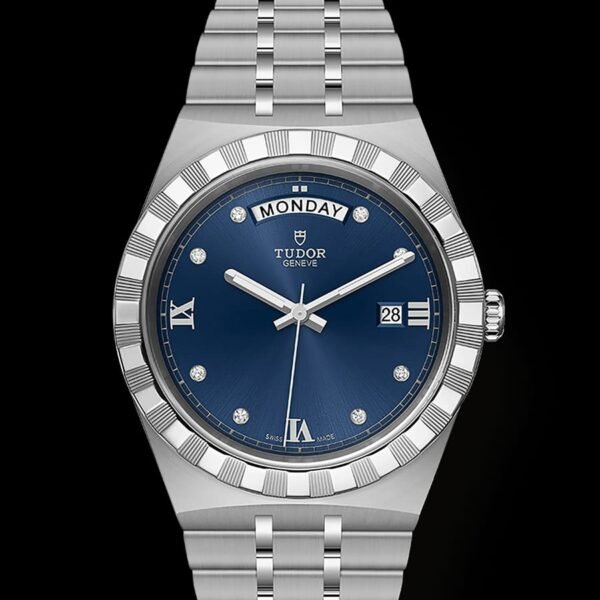 Tudor Royal Automatic silver blue dimond