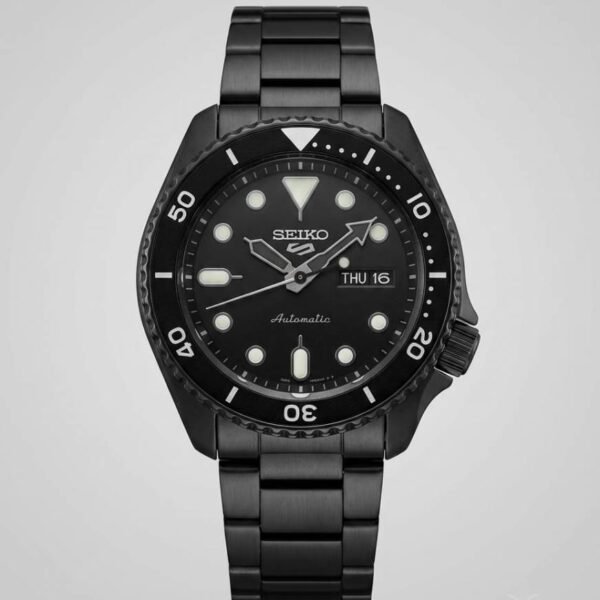 Seiko 5 Sports Automatic Full Black